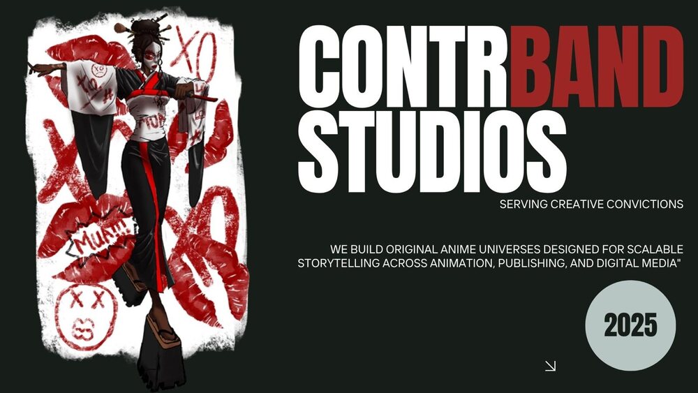 Contrband Studios banner — serving creative convictions